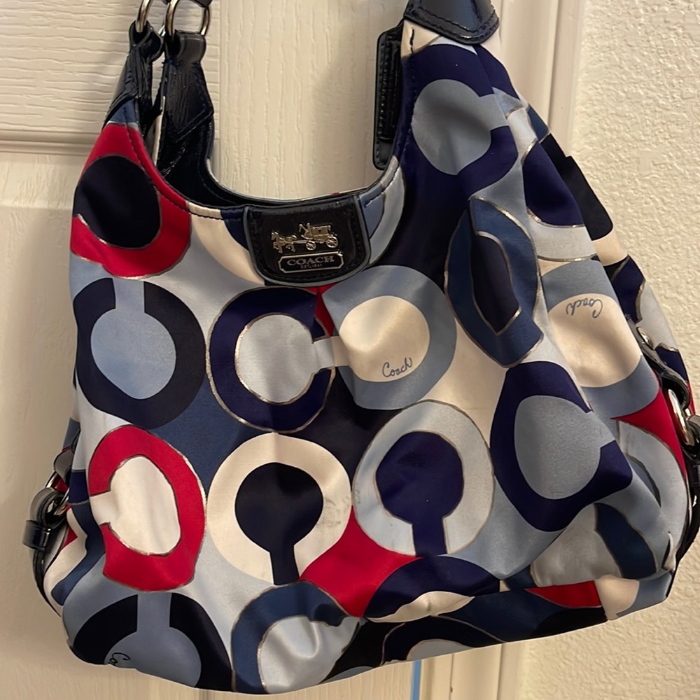 Beautiful coach bag fun colors